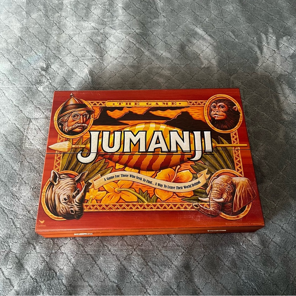 Jumanji Board Game - Classic Adventure in Red and Orange‎